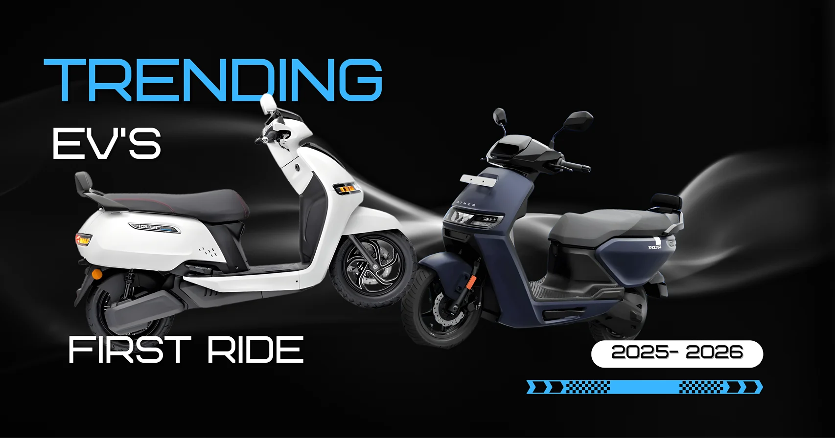 TVS iQube Price in India vs Ather Rizta Price in India - Top Selling Electric Scooter for family and daily use.