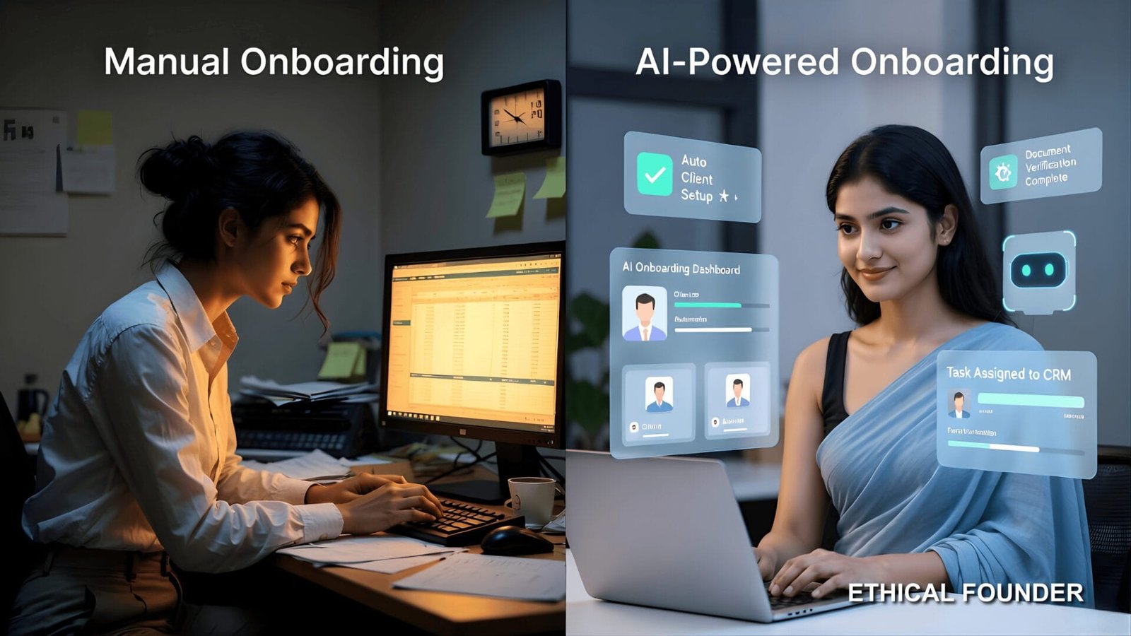 Client Onboarding Automation, AI-Powered Automation, AI Powered Client Onboarding, who is ethical founder, ethical founder website, original ethical founder website, AI Automation with Ethical Founders