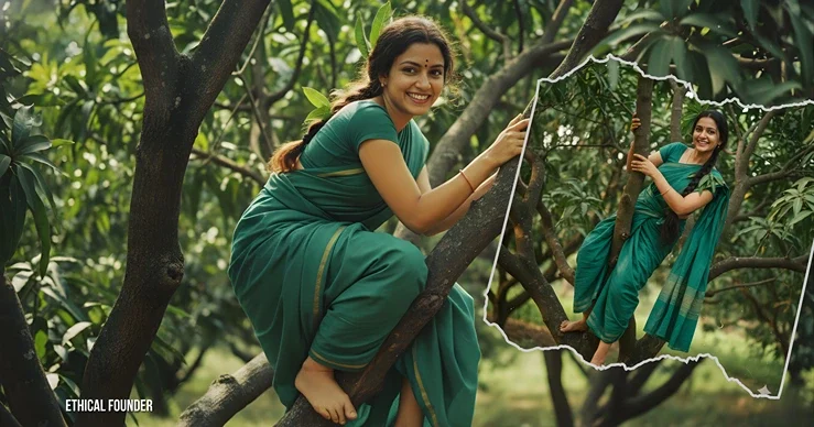 Gemini AI prompts for women entrepreneurs, Gemini image generation for female creators, Gemini AI art for traditional Indian fashion, Stunning Gemini Image Prompts for Women by Ethical Founder Team