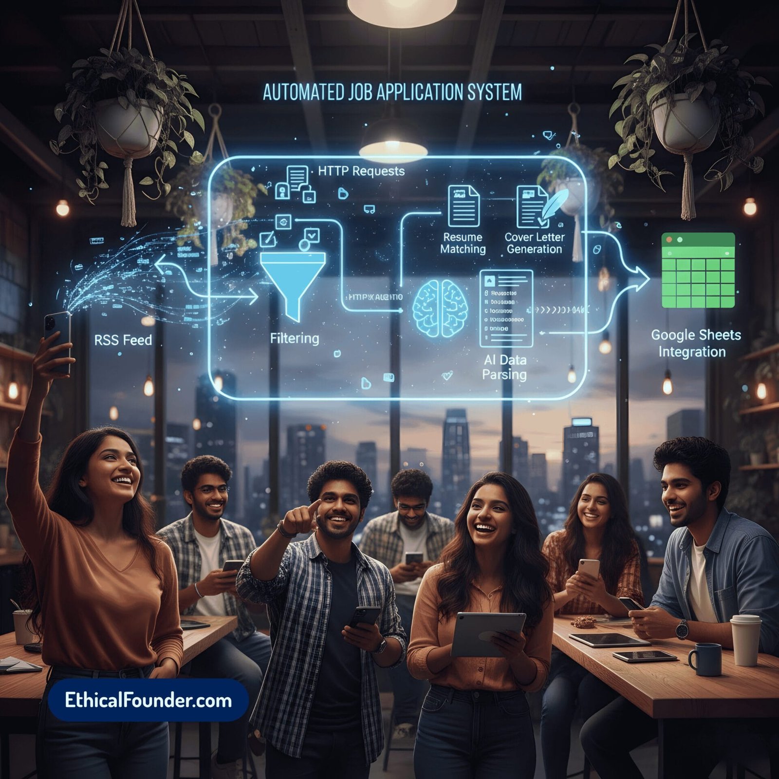 Automated Job Application System, Automated Job Application System for MSME, Ethical Founder Automation for Job Search,