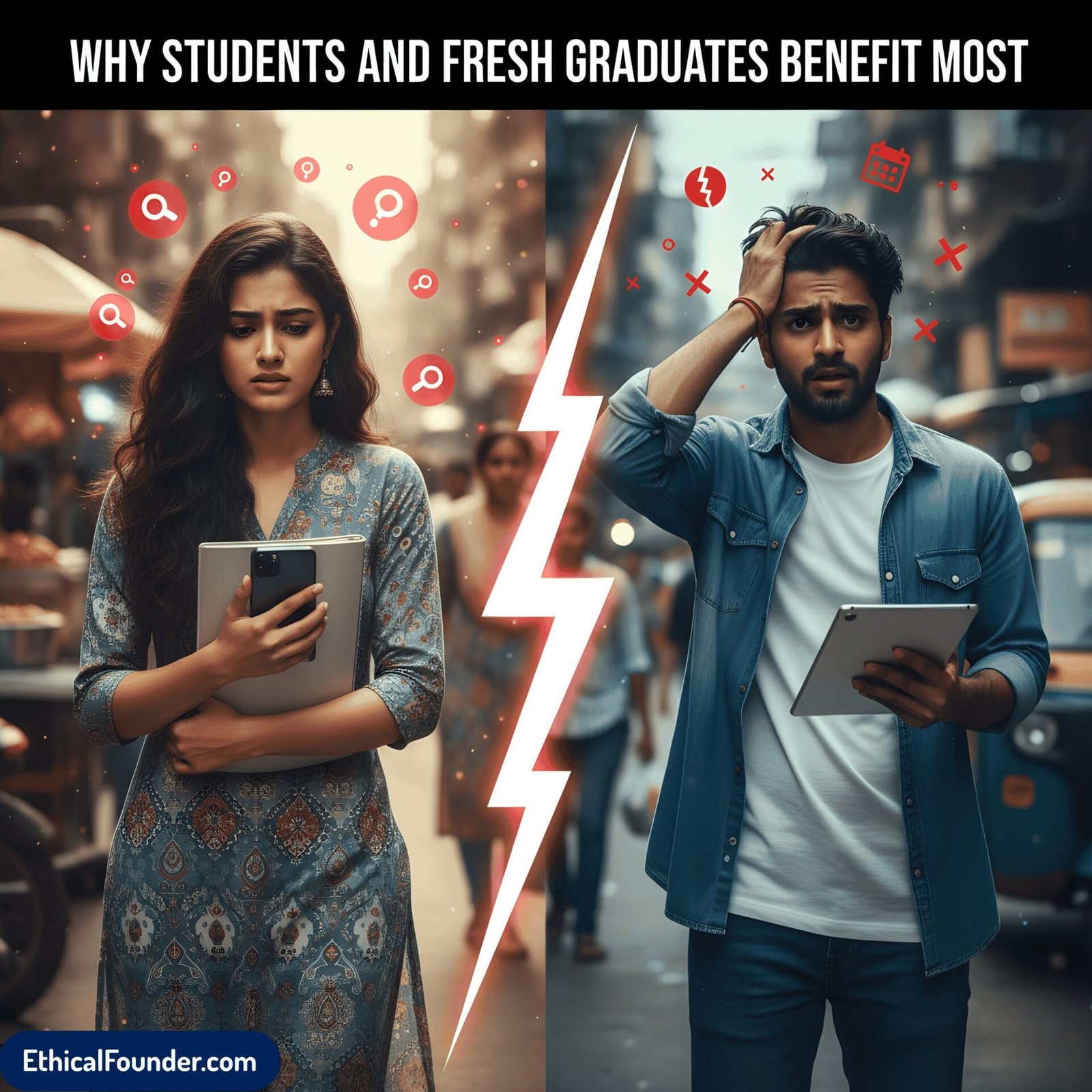 How Students and Fresh Graduates Benefit Most With Automation Automated Job Application System, Automated Job Application System for MSME, Ethical Founder Automation for Job Search,
