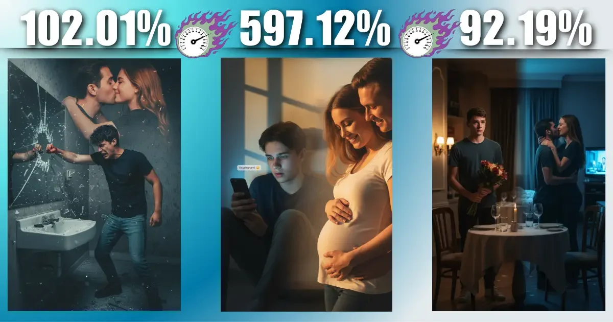 Compilation of betrayal prompts showing punching mirror, pregnant ex, and cheating in the Viral Gemini breakup Image Editing collection.