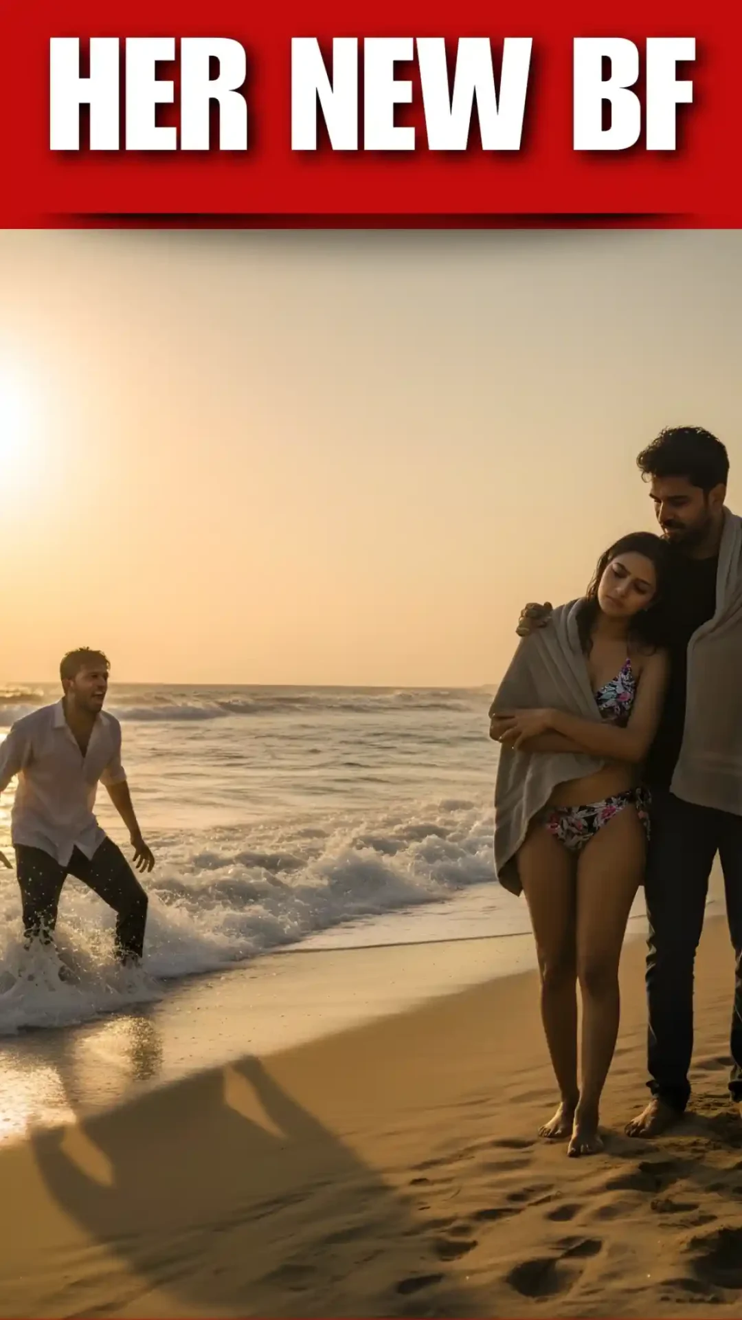 A powerful boy crying photo at the beach, perfect as a sad boy dp, ready for love failure photo download.