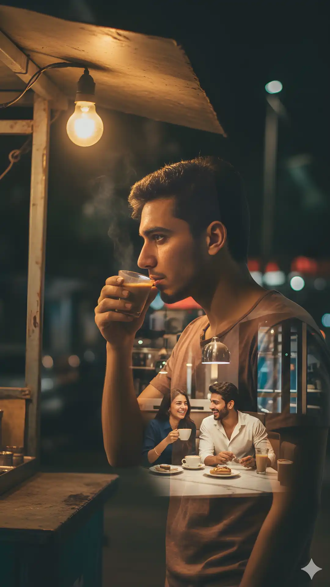 This symbolic Gemini Prompt is key for quality Love Failure Photo Editing, capturing the economic divide theme required for impactful Love Failure Photo Boys images.