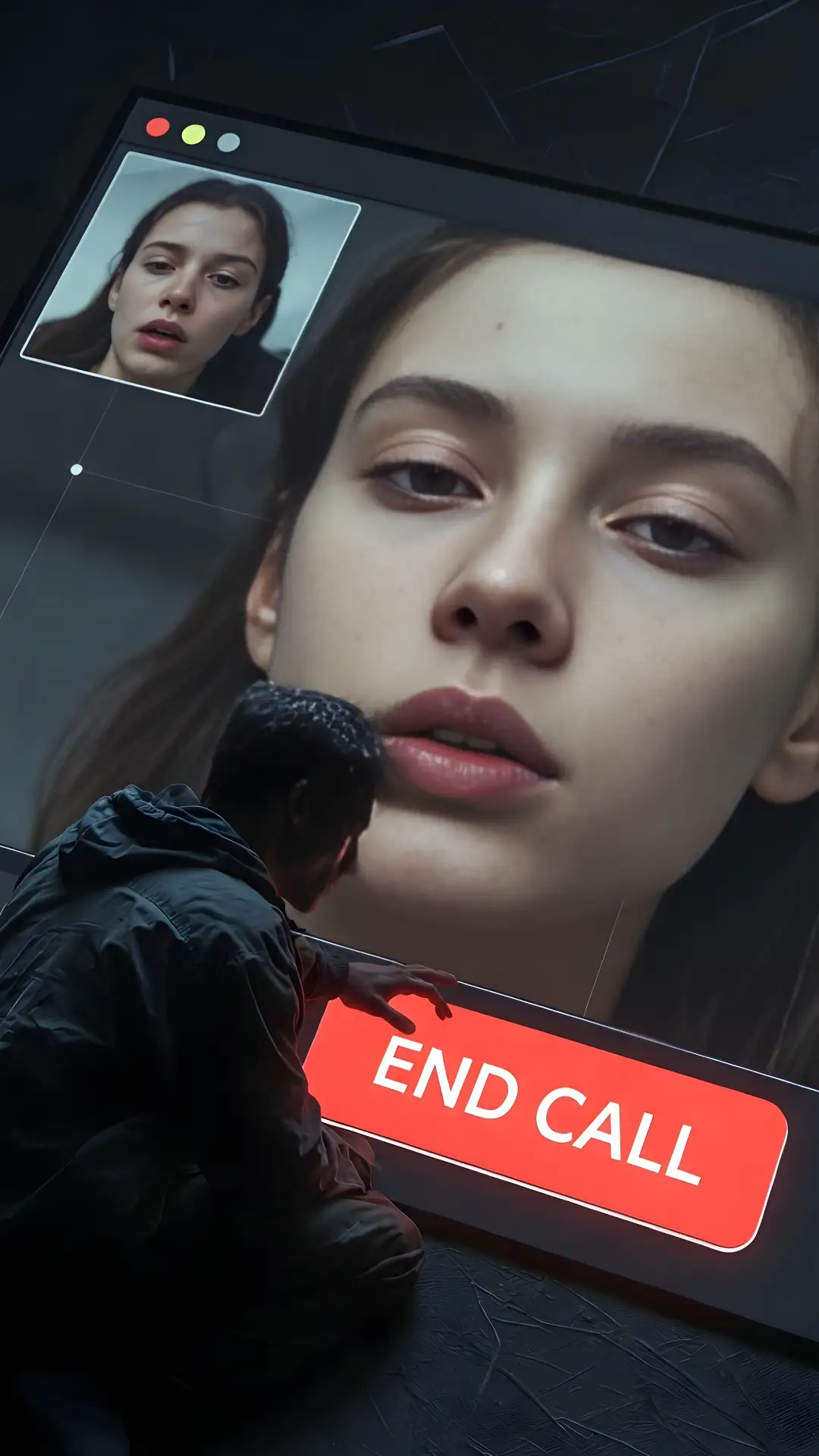 Our raw Gemini Prompt is an essential Gemini AI Photo Prompt Copy Paste Sad Boy template, capturing the shock of the 'END CALL' button in clear 8K Sad Boy Photo Prompt resolution.