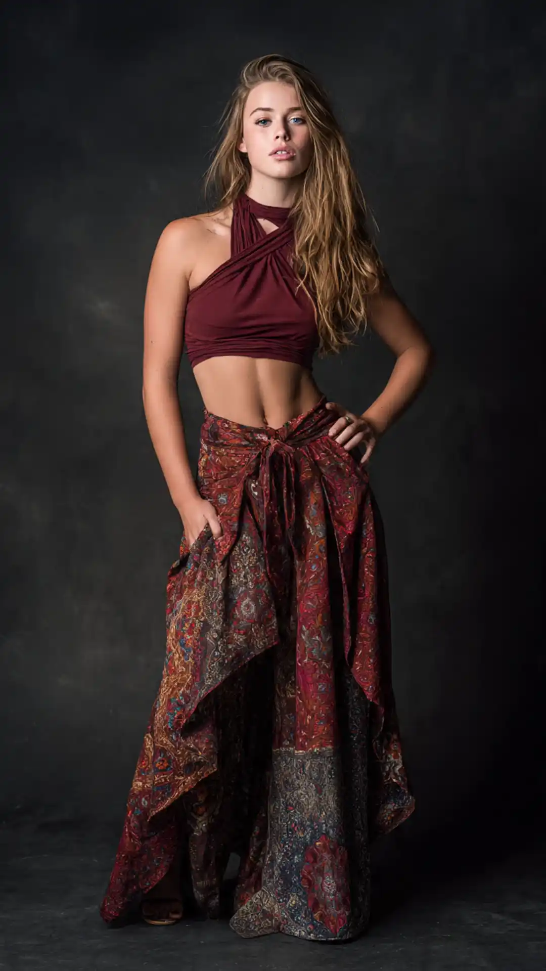 Grok image generation confident power pose for fashion photography