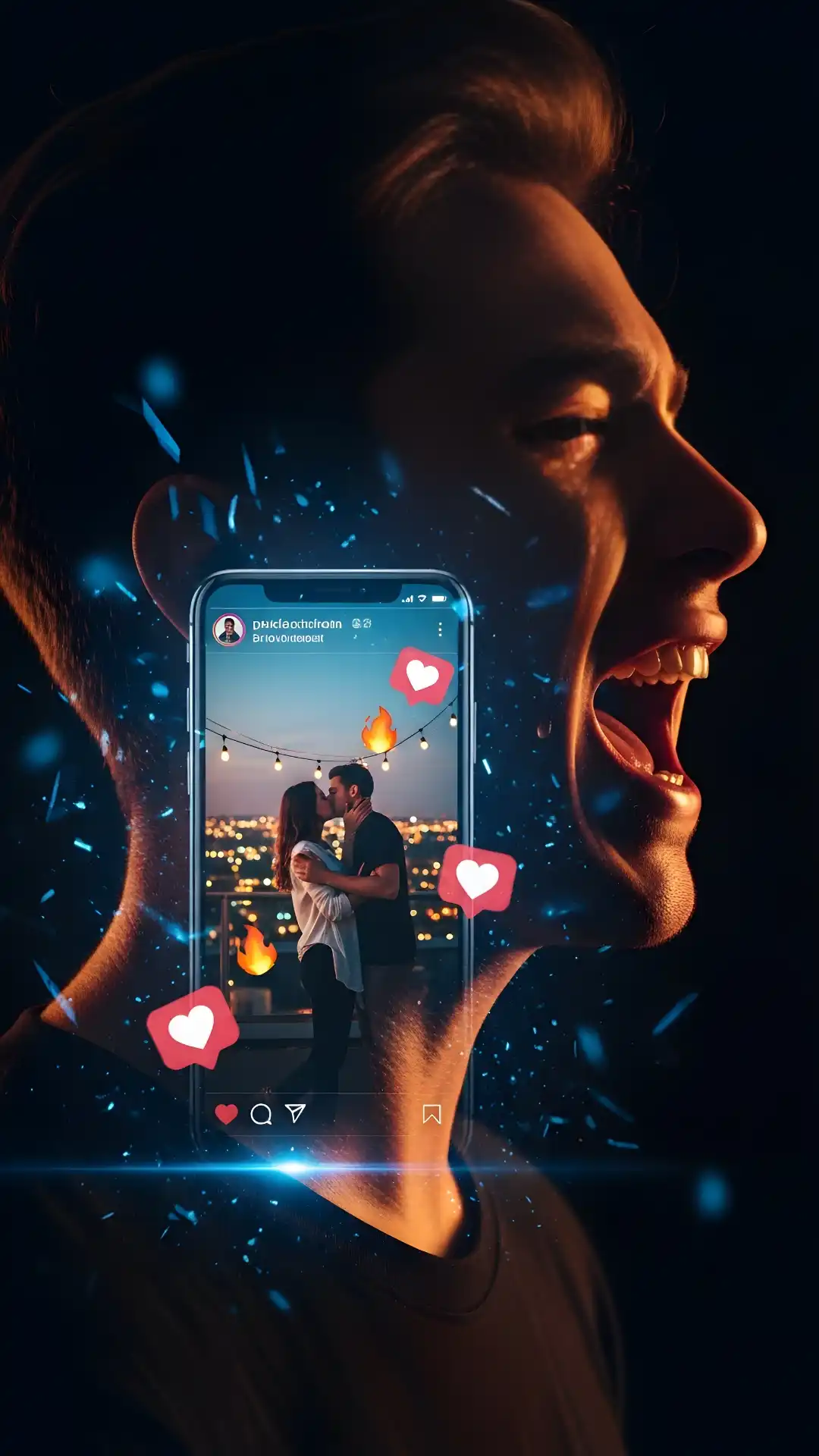The modern Gen Z Gemini Prompt is a perfect Sad Boy Prompt for Gemini Instagram, using sophisticated Love Failure Photo Editing with Past Memory (Instagram story kiss).