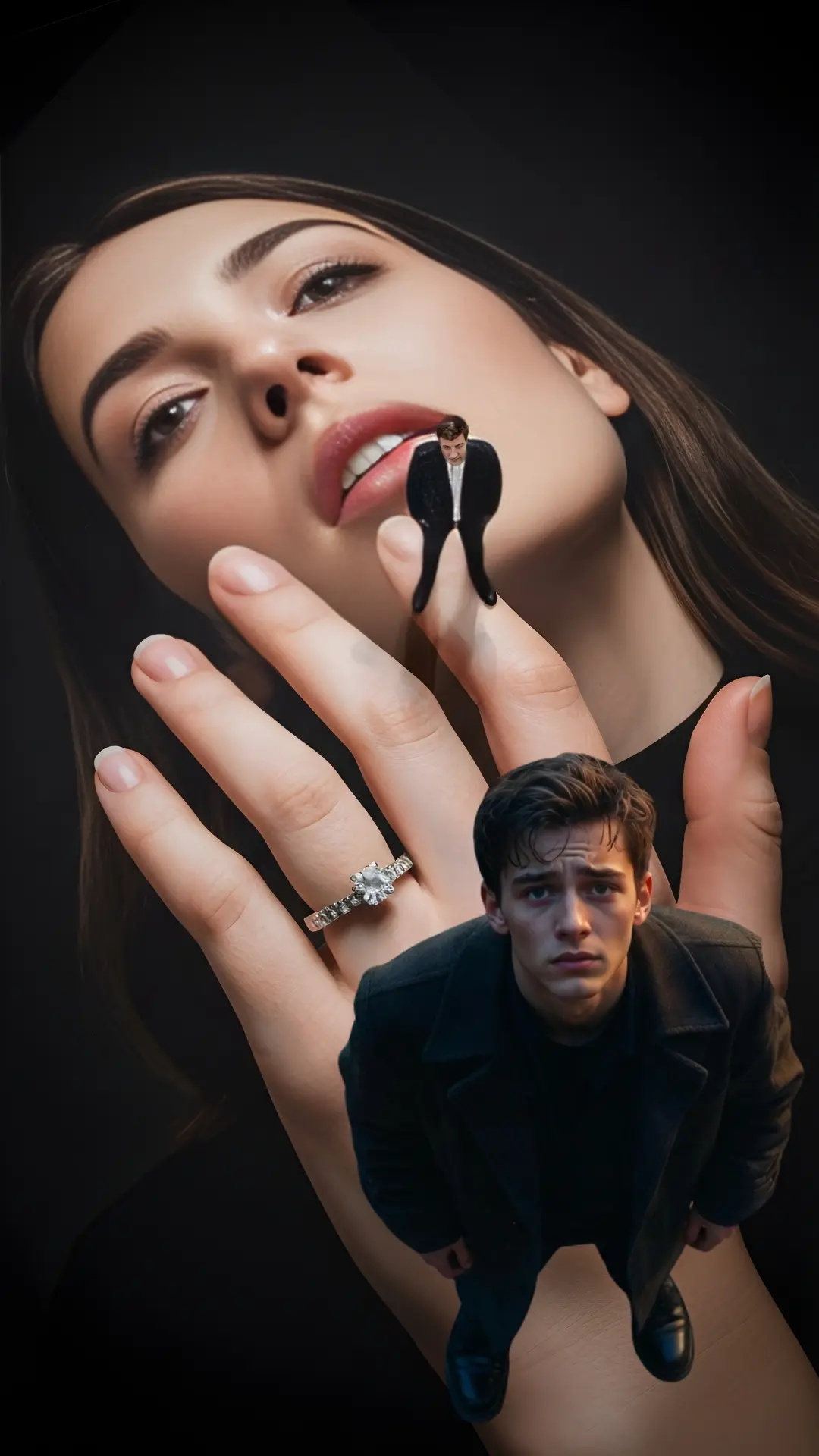 This intense Gemini Prompt provides powerful symbolism for your Sad Boy Pic HD, focusing on the empty ring finger with a clear Cinematic Photo Prompt perspective.