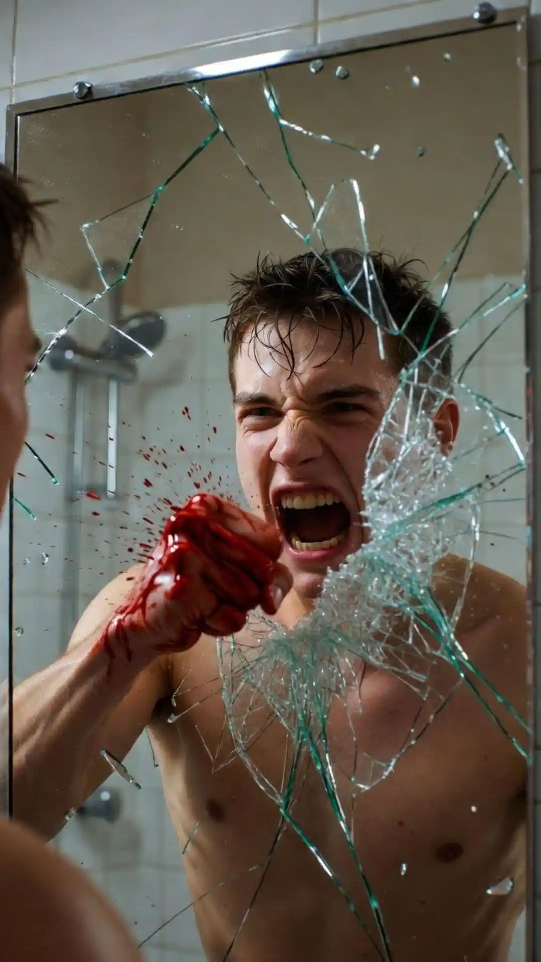 Grok AI photo editing prompt mirror punch with visual metaphor storytelling dramatic lighting