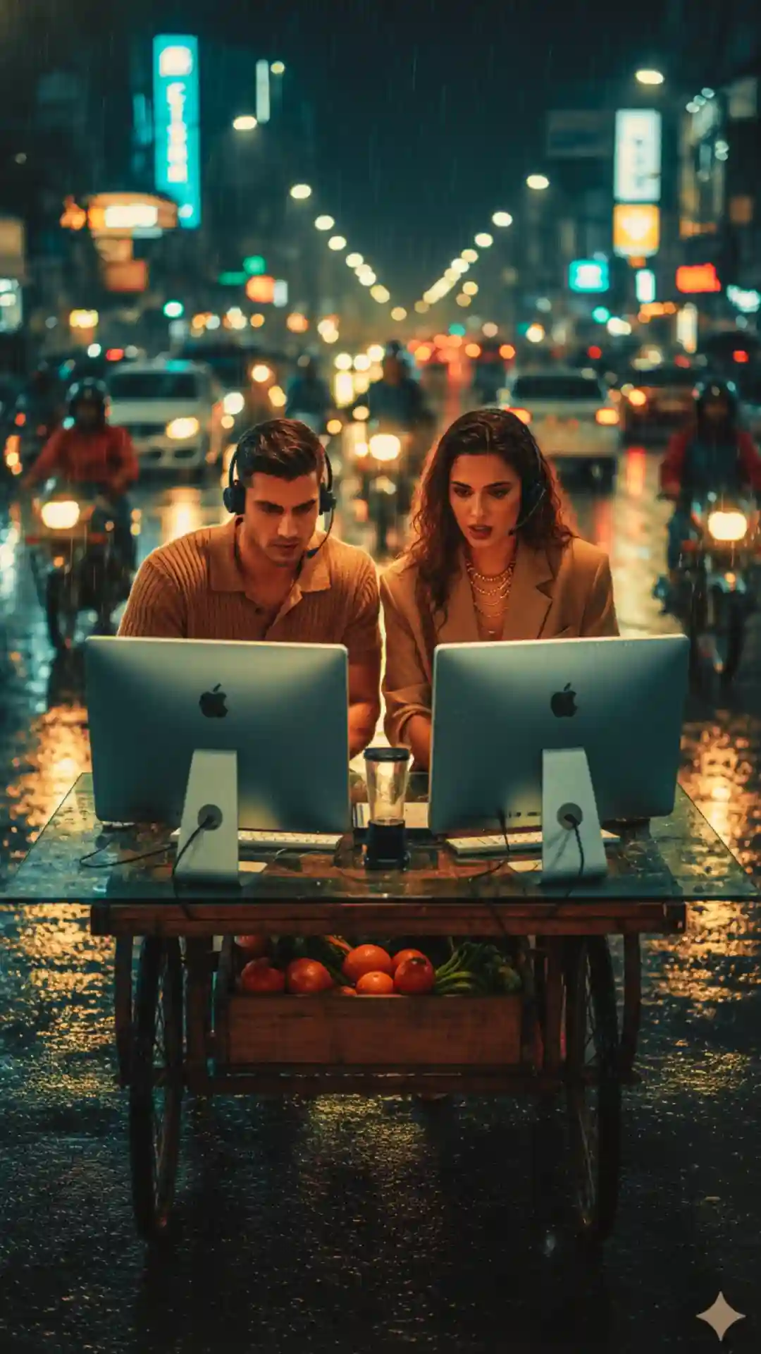 Top Gemini AI Aesthetics for urban youth photography and high-fashion Gen Zoomer editorial AI prompts office cart.