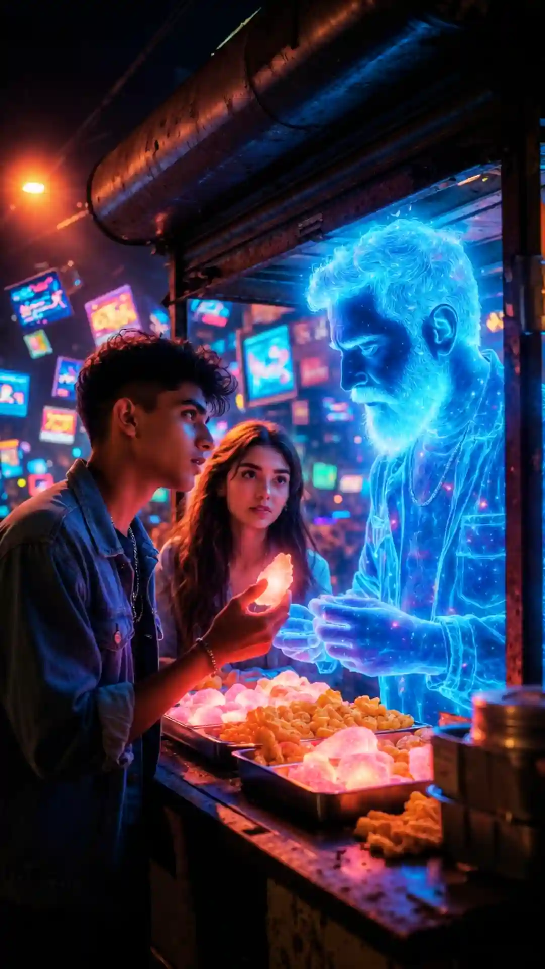 Best Gemini AI Aesthetics for bioluminescent night glow using cinematic zoomer style prompts.