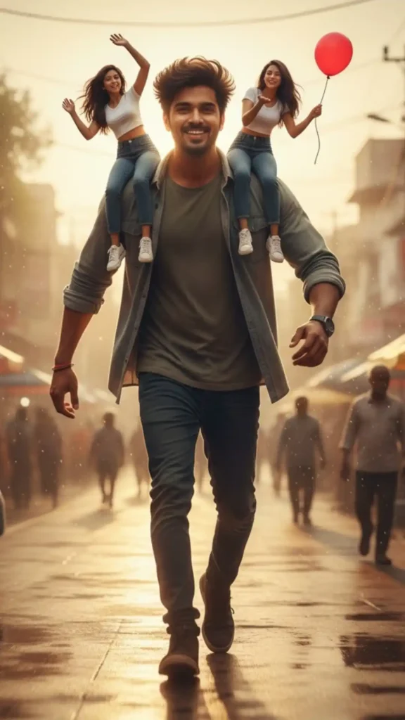 Best surreal prompts for couple and How to generate realistic giant Indian man VIRAL Gemini prompt street walk Gen Z.