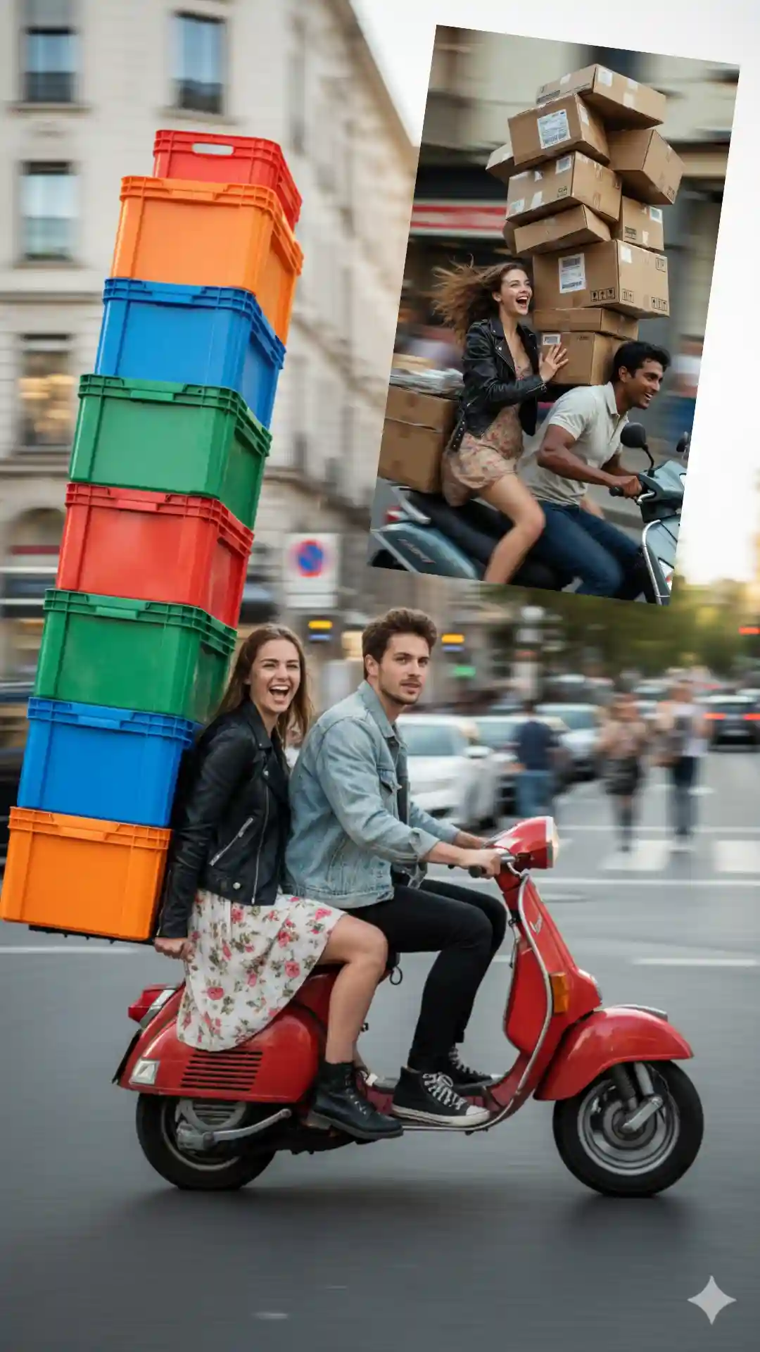Top Gemini Gen Z couple Prompt for vertical 9:16 image prompts for Gen Z lifestyle storytelling box stack.