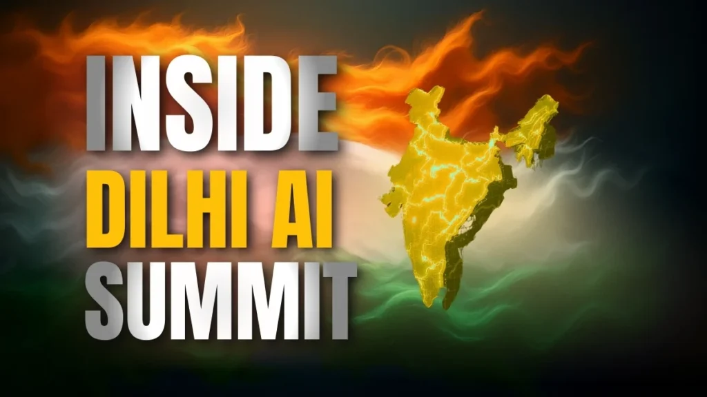 Illustration of India's map with AI neural networks, symbolizing indigenous AI development and technological self-reliance.