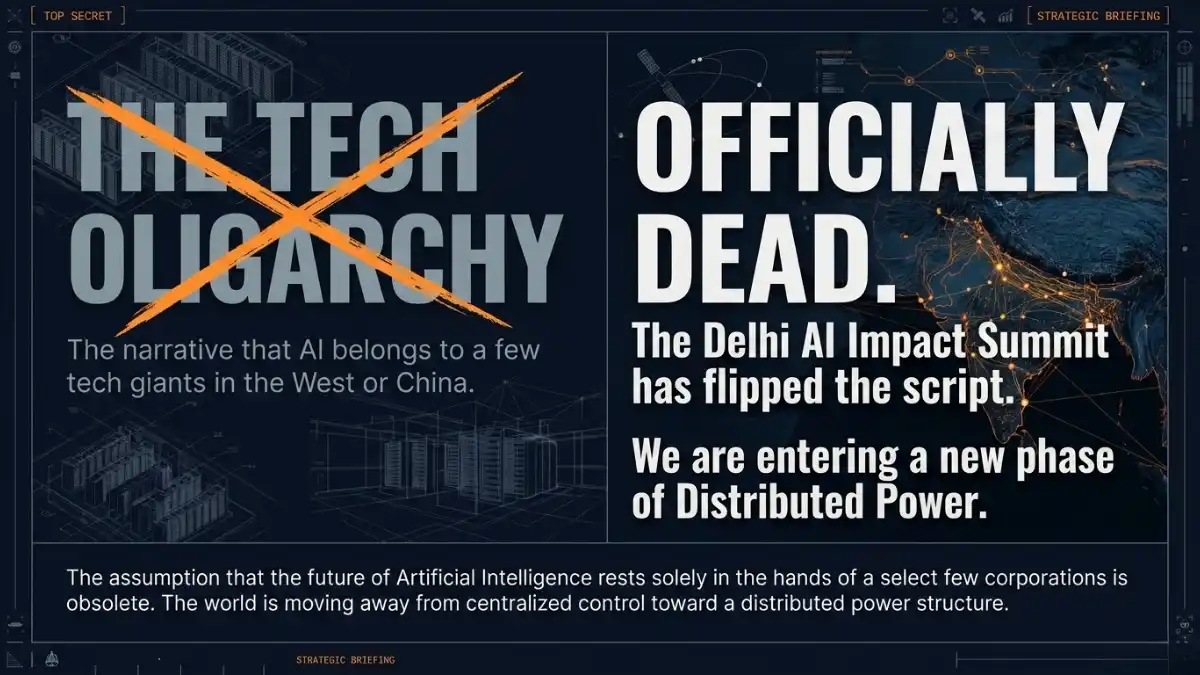 A conceptual graphic showing the shift in global tech power dynamics from traditional hubs to the Global South.