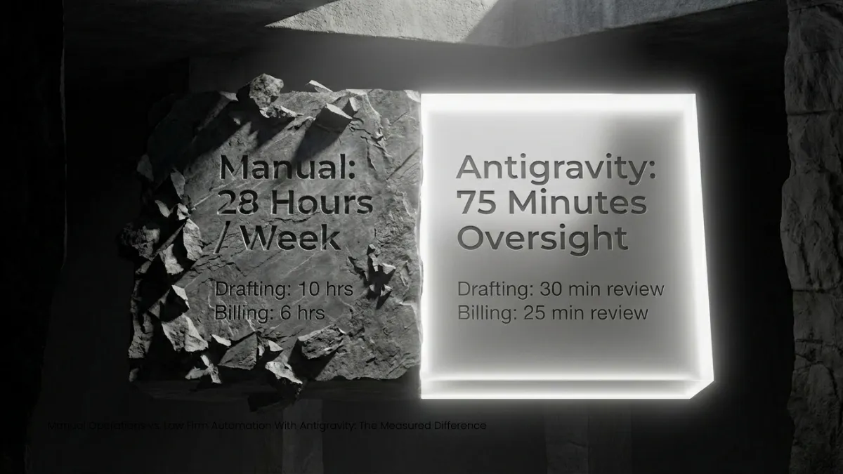 Manual Operations vs. Law Firm Automation With Antigravity: The Measured Difference