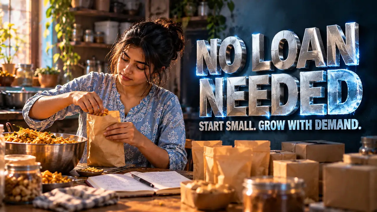 Business Ideas That Need a Bank Loan, and the Ones That Never Should Borrow 5 Business Ideas That Need a Bank Loan, and the Ones That Never Should Borrow Business ideas with no bank loan needed: a home snack seller in India packs paper bags from her kitchen and grows with demand, Siva Charan of Ethical Founder on low investment business ideas